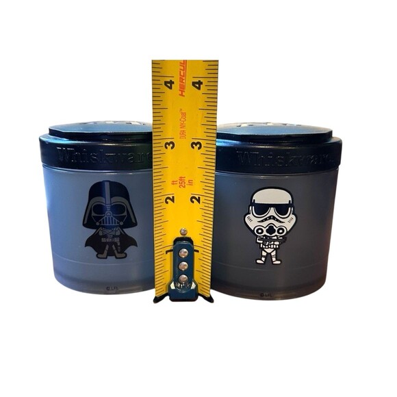 Whiskware Death Vader Star Wars Black Snack Container 2 Stackable Interlocking - Picture 8 of 10